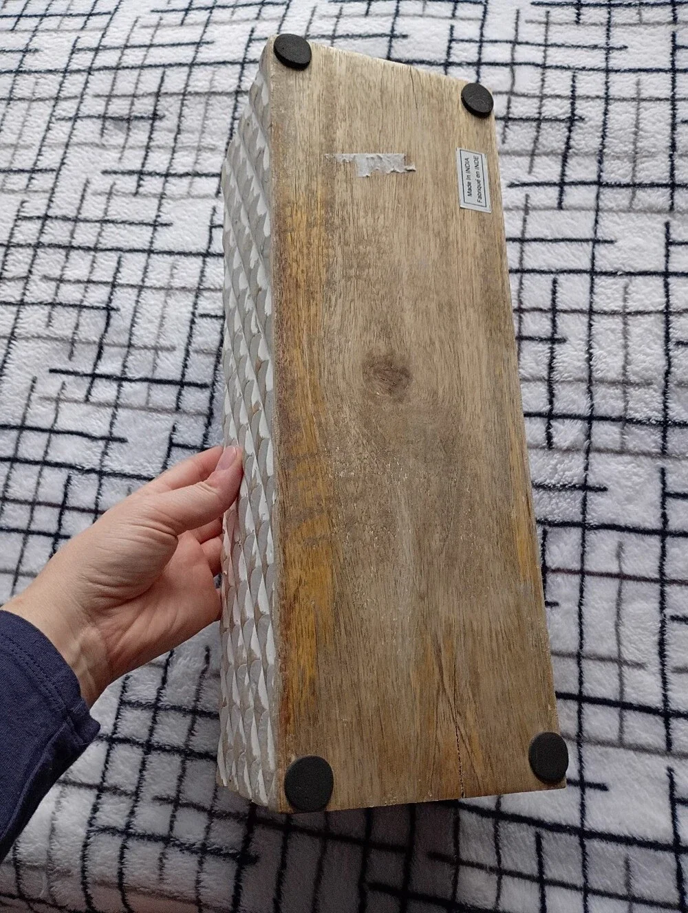 Wooden Decorative Desk Organizer NEEDS CLEANED